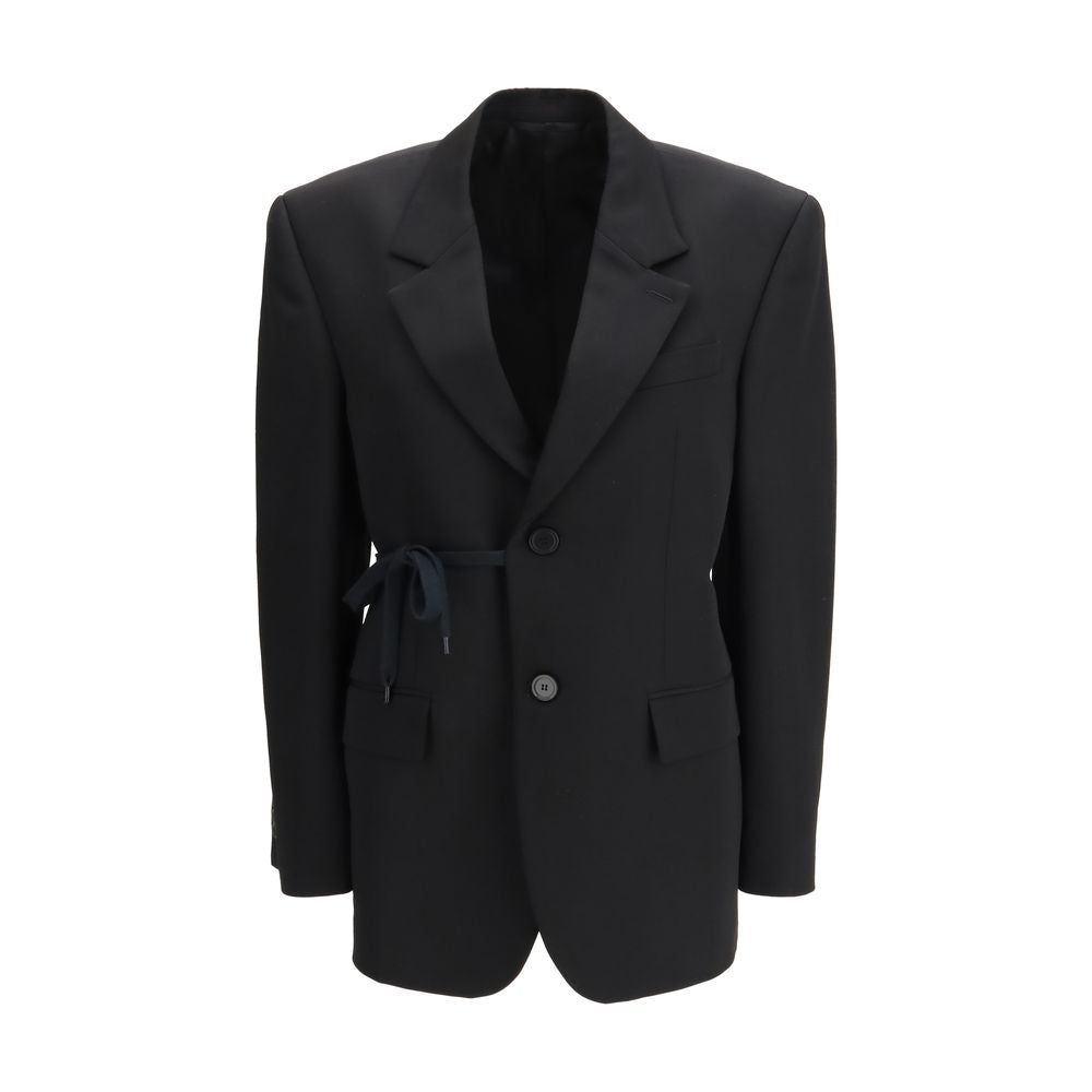 Balenciaga Black Wool Jackets and Coats