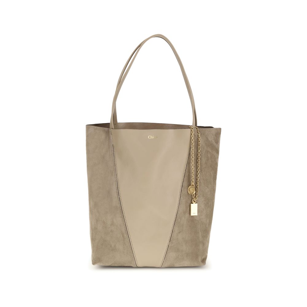 Chloé Beige Kalbsleder Bos Taurus Schultertasche