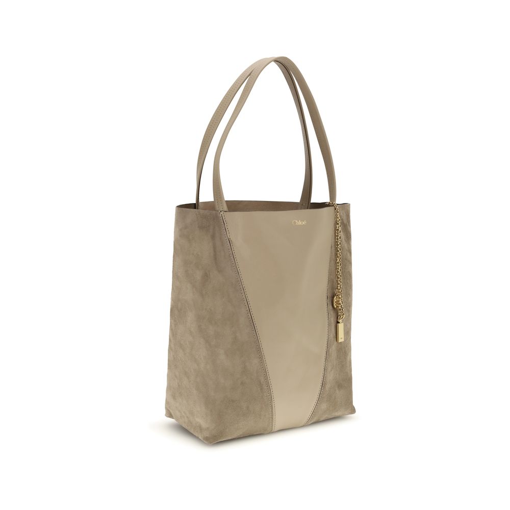 Chloé Beige Kalbsleder Bos Taurus Schultertasche