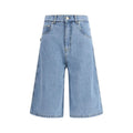 Coperni Blaue Baumwoll-Bermudashorts