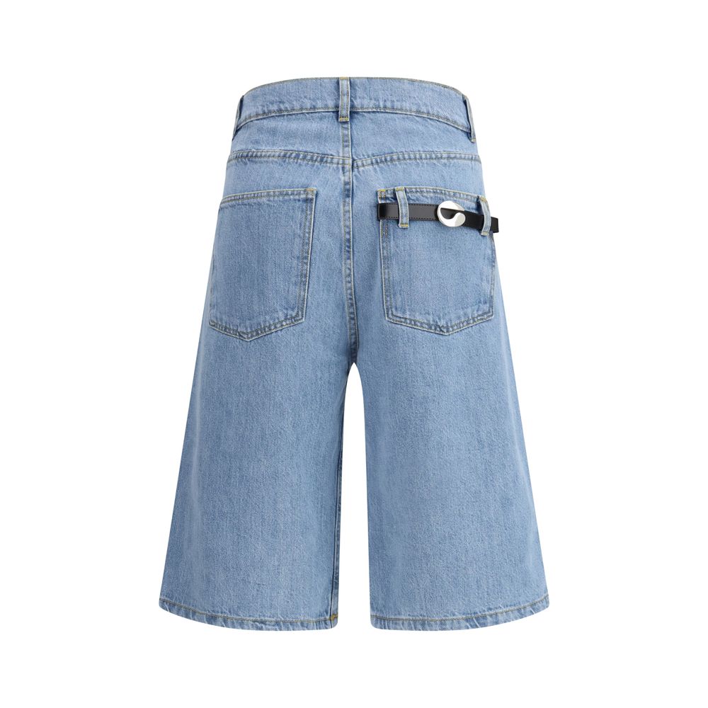 Coperni Blaue Baumwoll-Bermudashorts