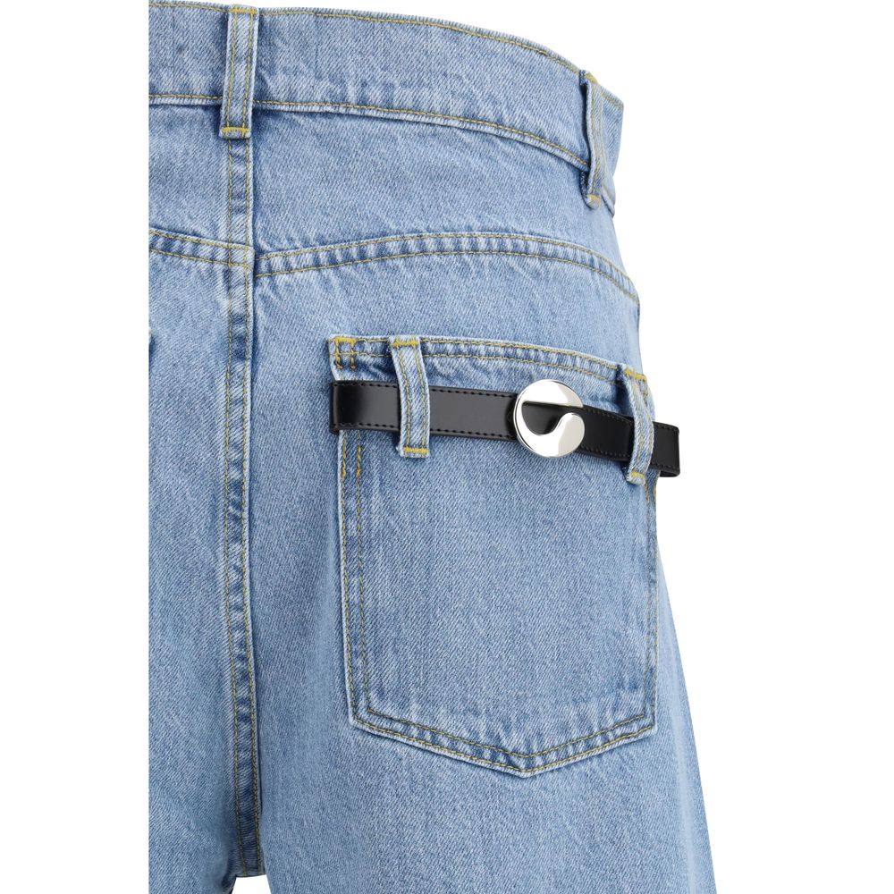 Coperni Blaue Baumwoll-Bermudashorts
