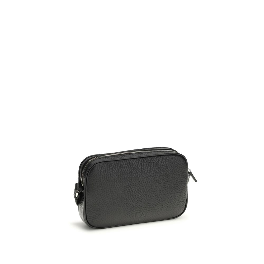 Valentino Garavani Schwarzes Kalbsleder Bos Taurus Accessoires