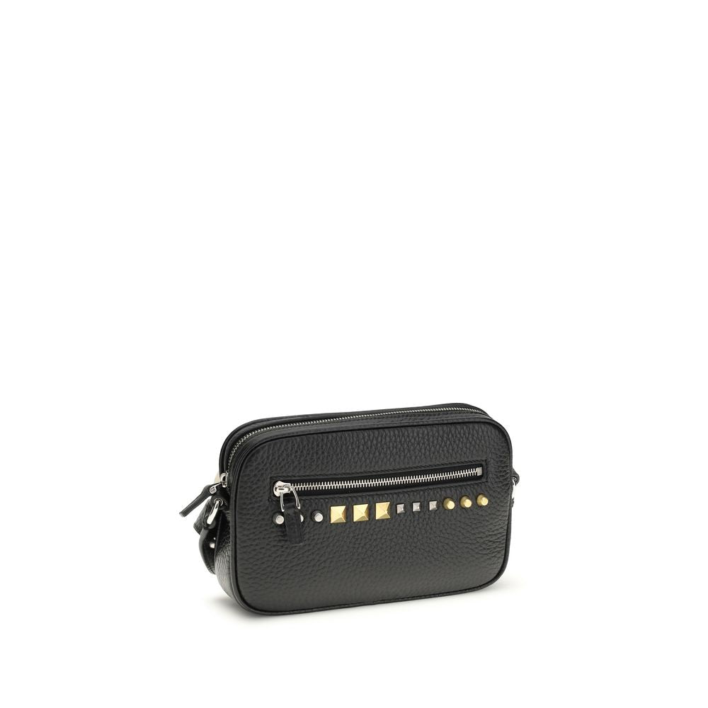 Valentino Garavani Schwarzes Kalbsleder Bos Taurus Accessoires