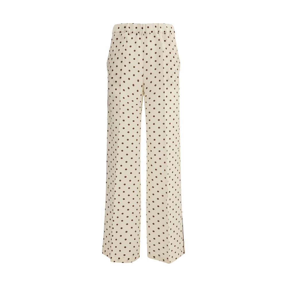 P.A.R.O.S.H. Beige Silk Trousers Casual