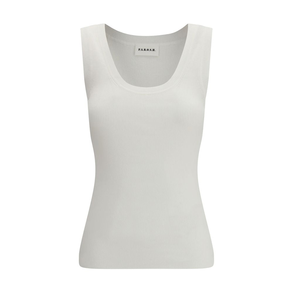 P.A.R.O.S.H. Beige Cotton T-Shirt