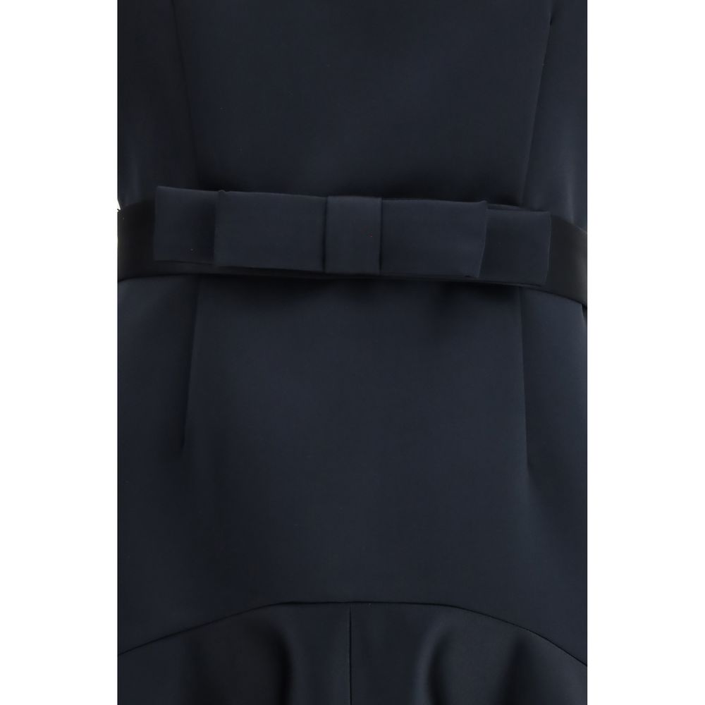 P.A.R.O.S.H. Blaues Polyester-Freizeitkleid