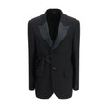 Balenciaga Schwarzer Wollmantel
