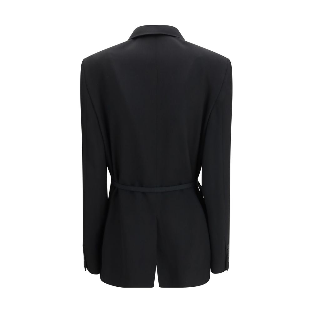 Balenciaga Schwarzer Wollmantel