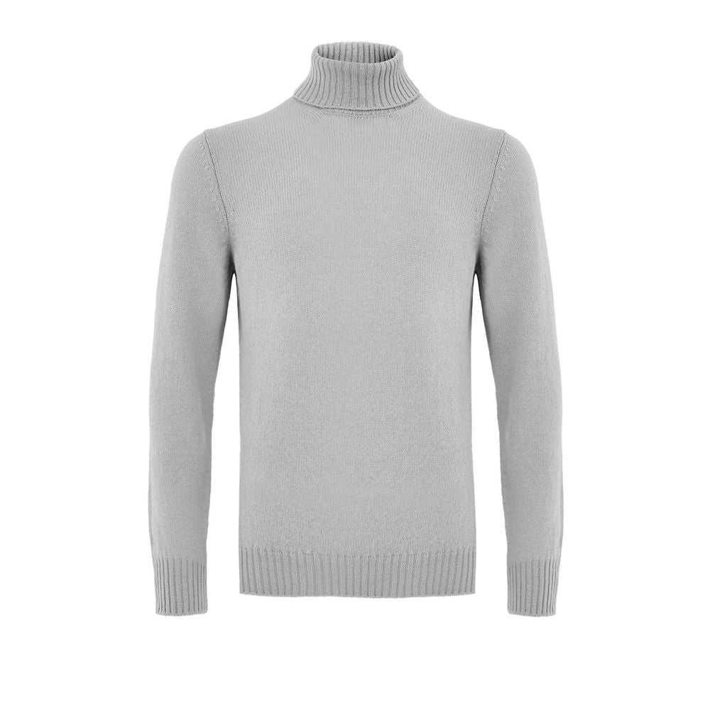 Gran Sasso Grey Wool Turtleneck Sweater