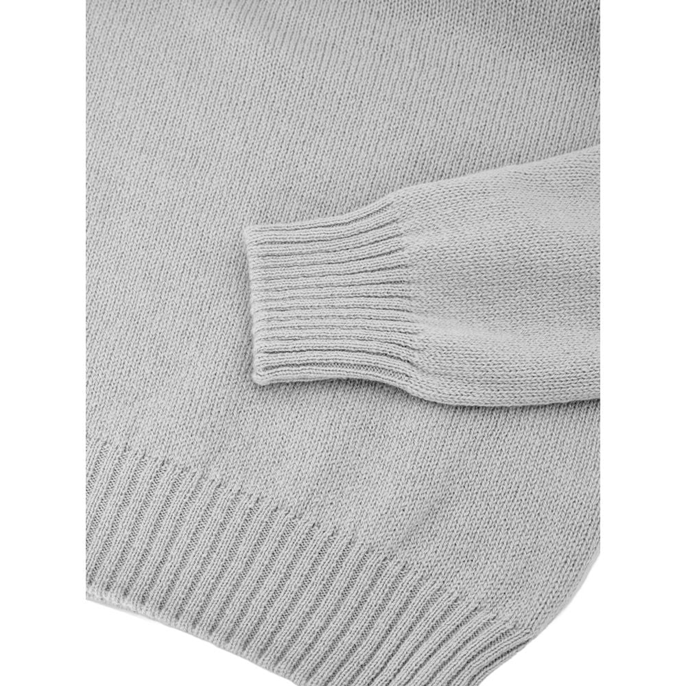 Gran Sasso Grey Wool Turtleneck Sweater