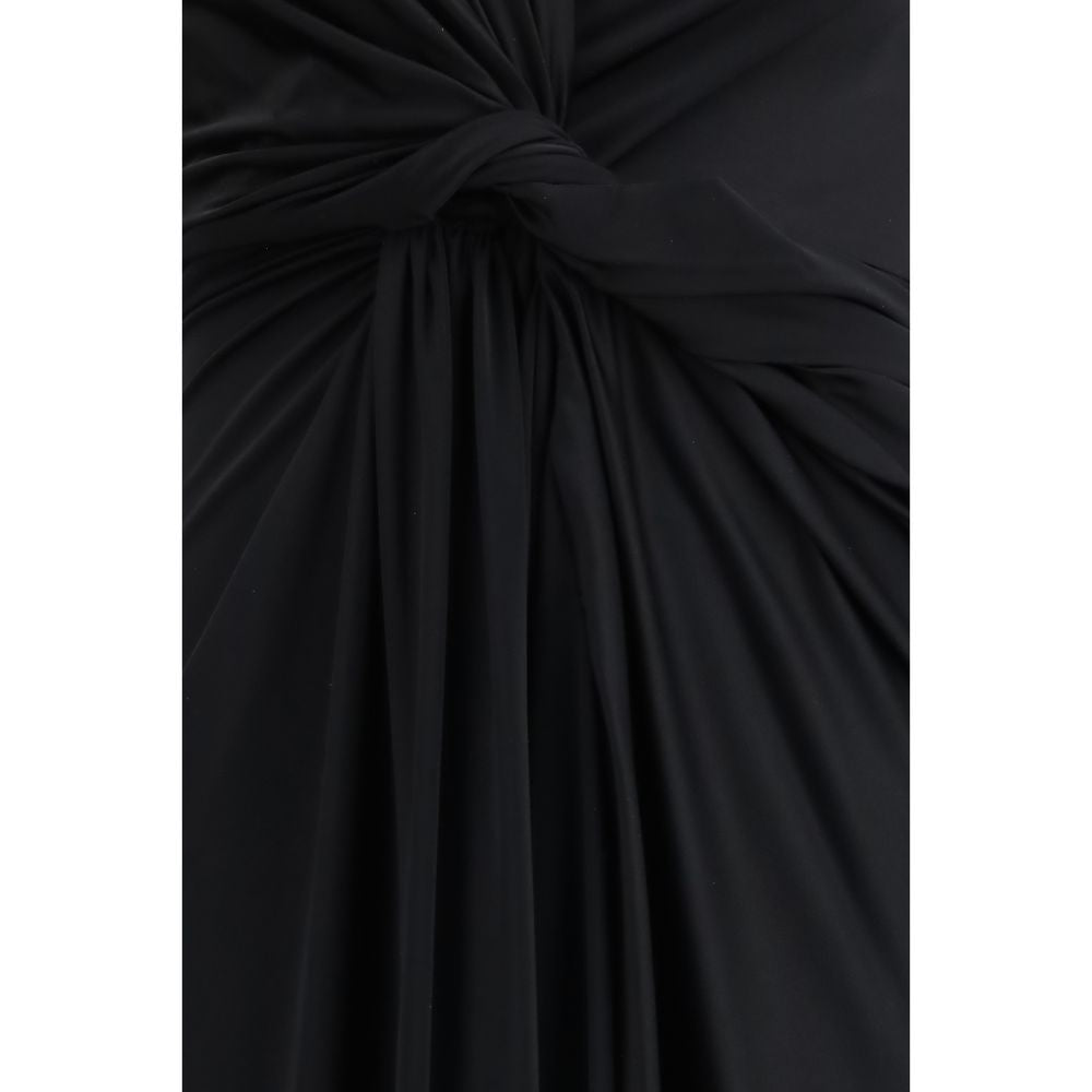 Balenciaga Schwarzes Polyamid-Casual-Kleid