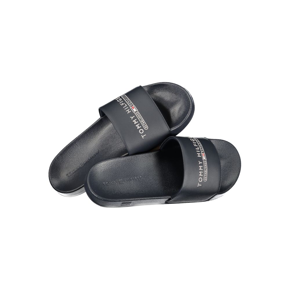 Tommy Hilfiger Blaue Herren-Slipper aus Polyurethan