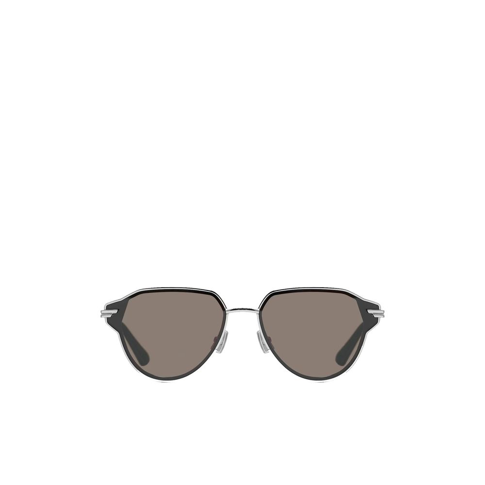 Bottega Veneta Sonnenbrille aus silberfarbenem Metall