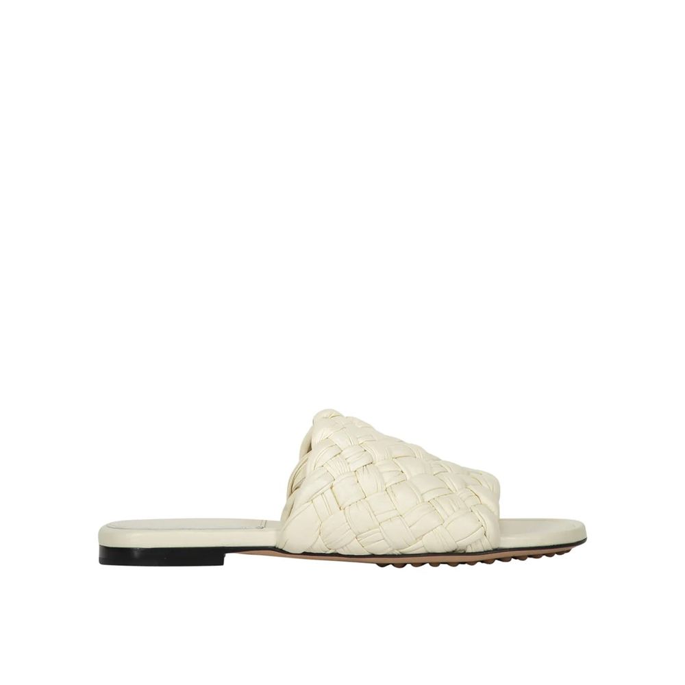 Bottega Veneta Weiße Lammleder-Mules