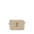 Saint Laurent Beige Kalbsleder Bos Taurus Schultertasche