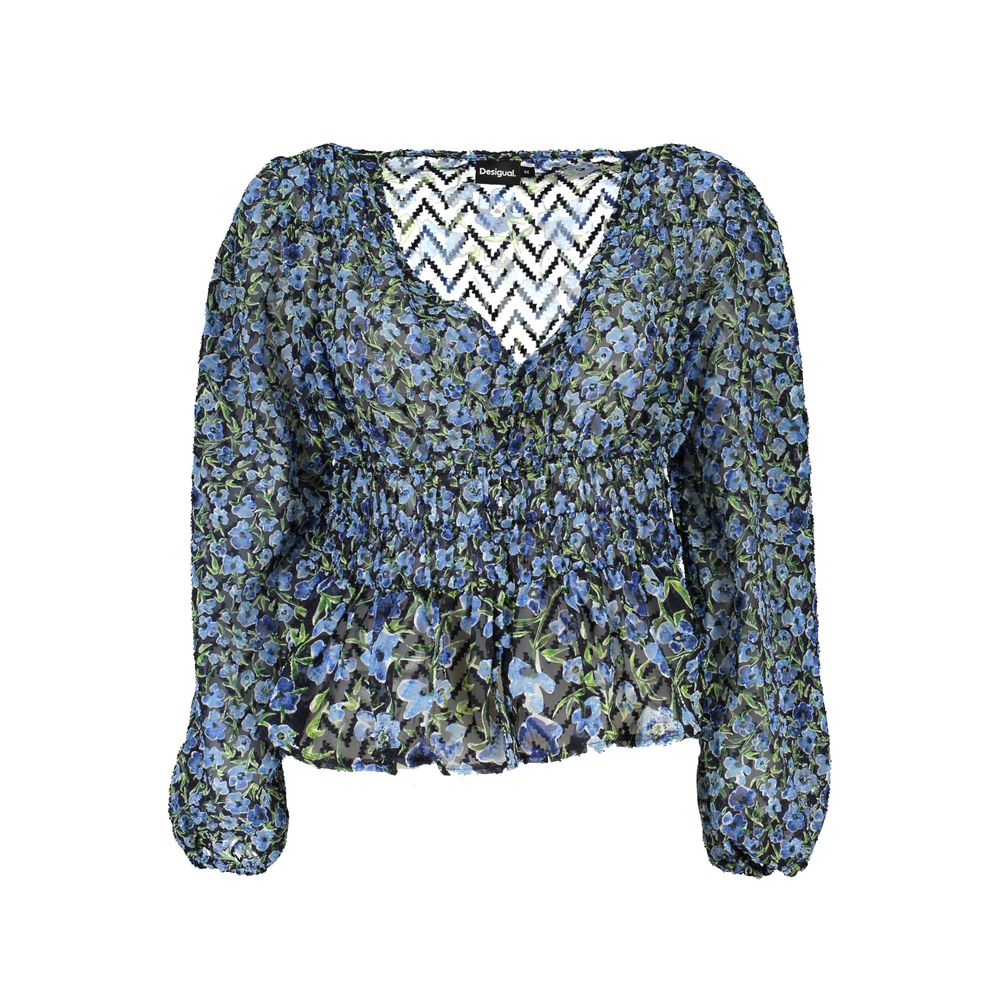 Desigual Women's Blue Polyester Blouse