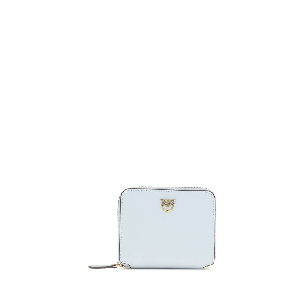 PINKO wallet in blue calfskin Bos Taurus