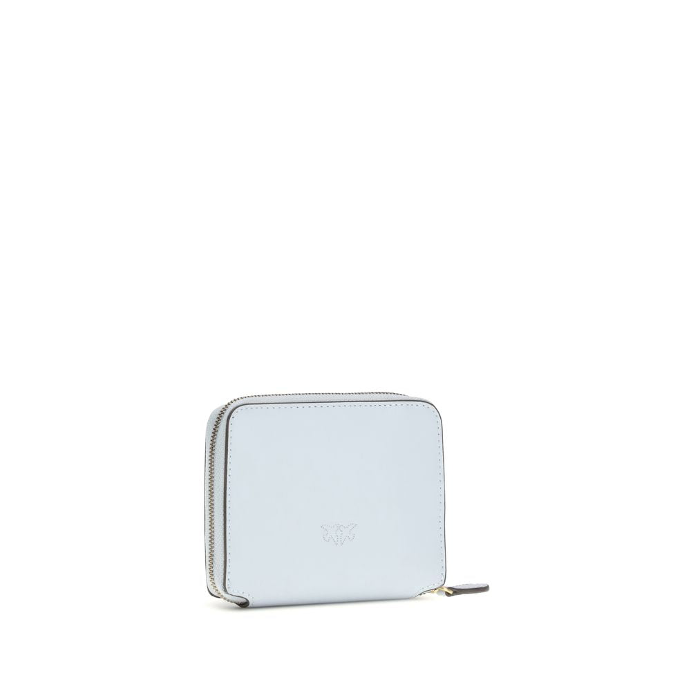 PINKO wallet in blue calfskin Bos Taurus