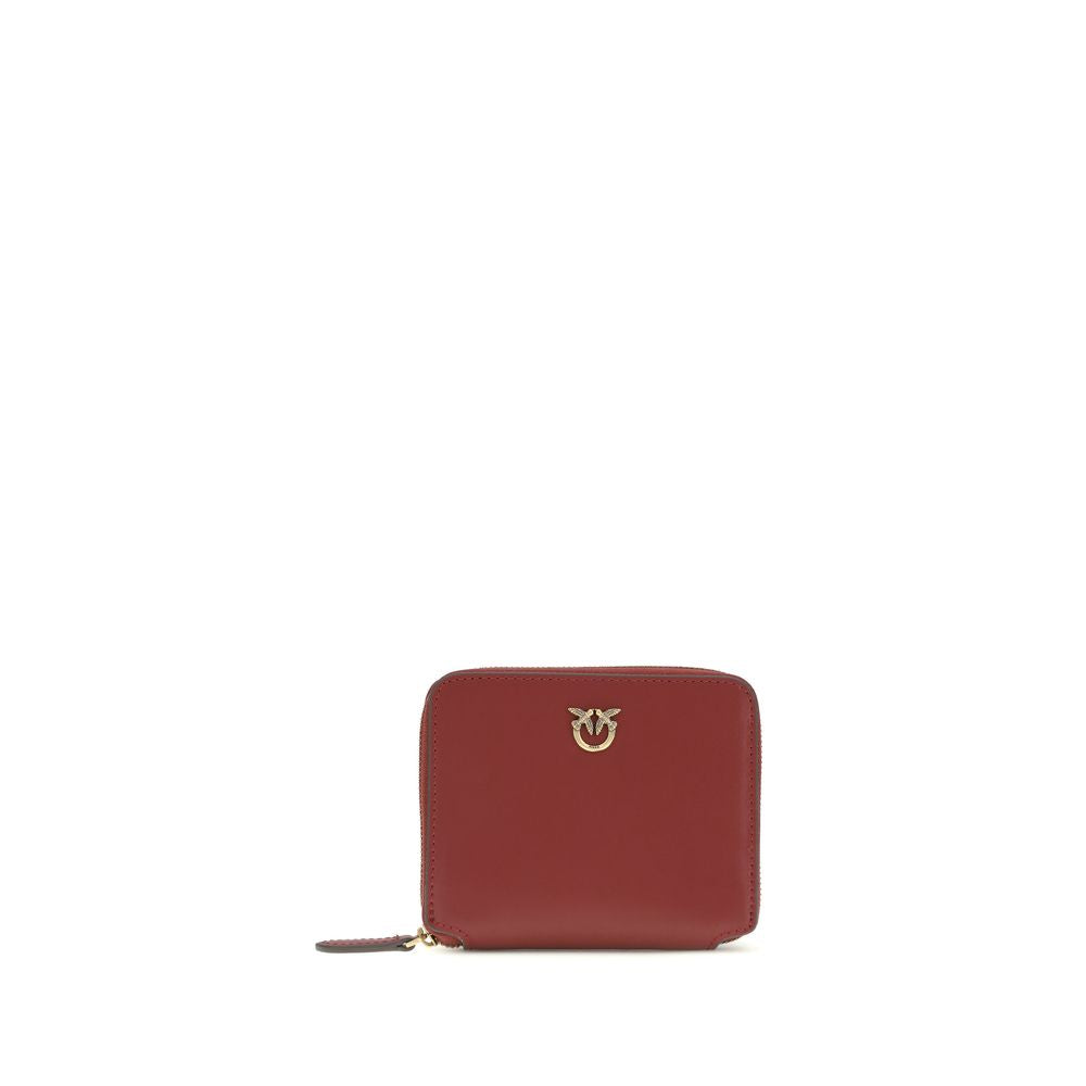PINKO Bordeaux Kalbsleder Bos Taurus Geldbörse