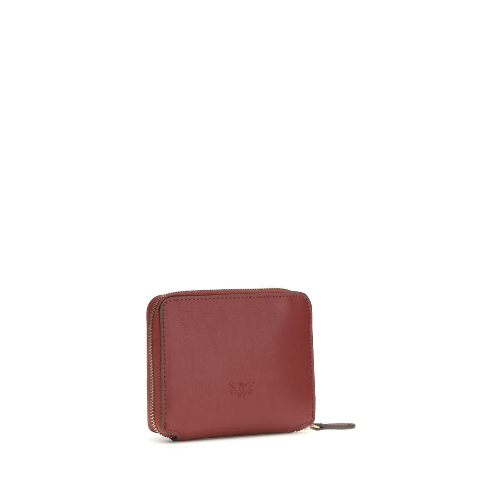 PINKO Bordeaux Kalbsleder Bos Taurus Geldbörse