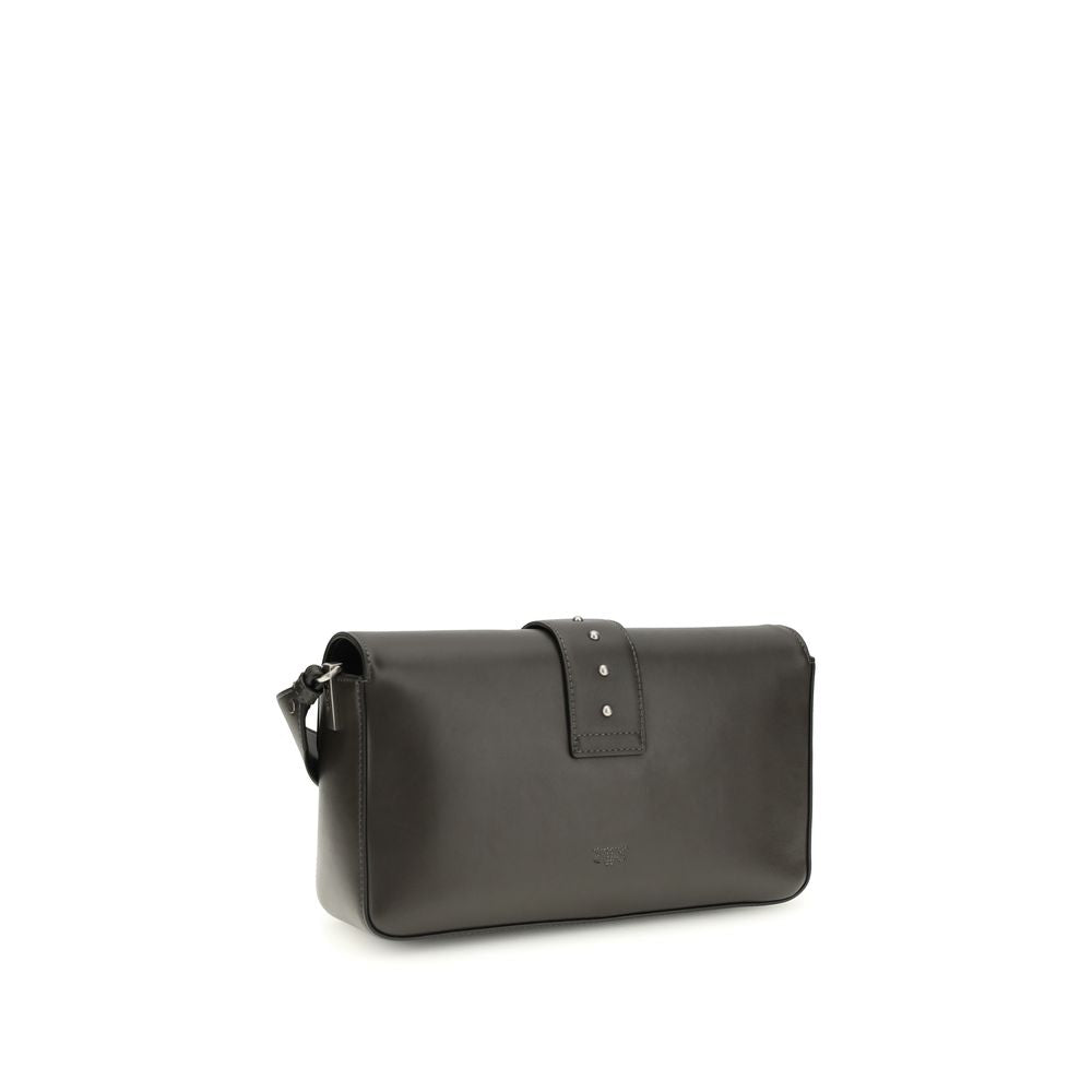 PINKO Zweifarbige Leder Schultertasche