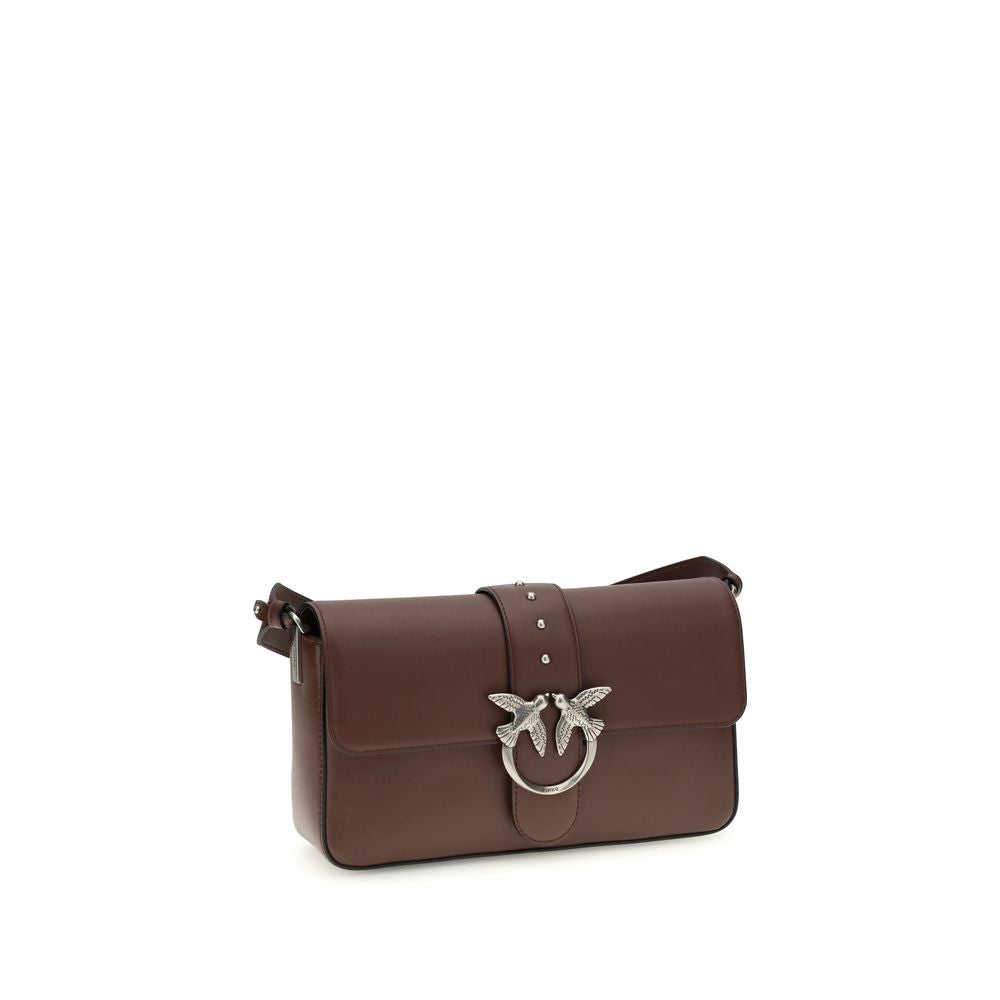 PINKO Braune Leder Schultertasche
