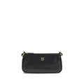 PINKO Black Bos Taurus Calfskin Shoulder Bag