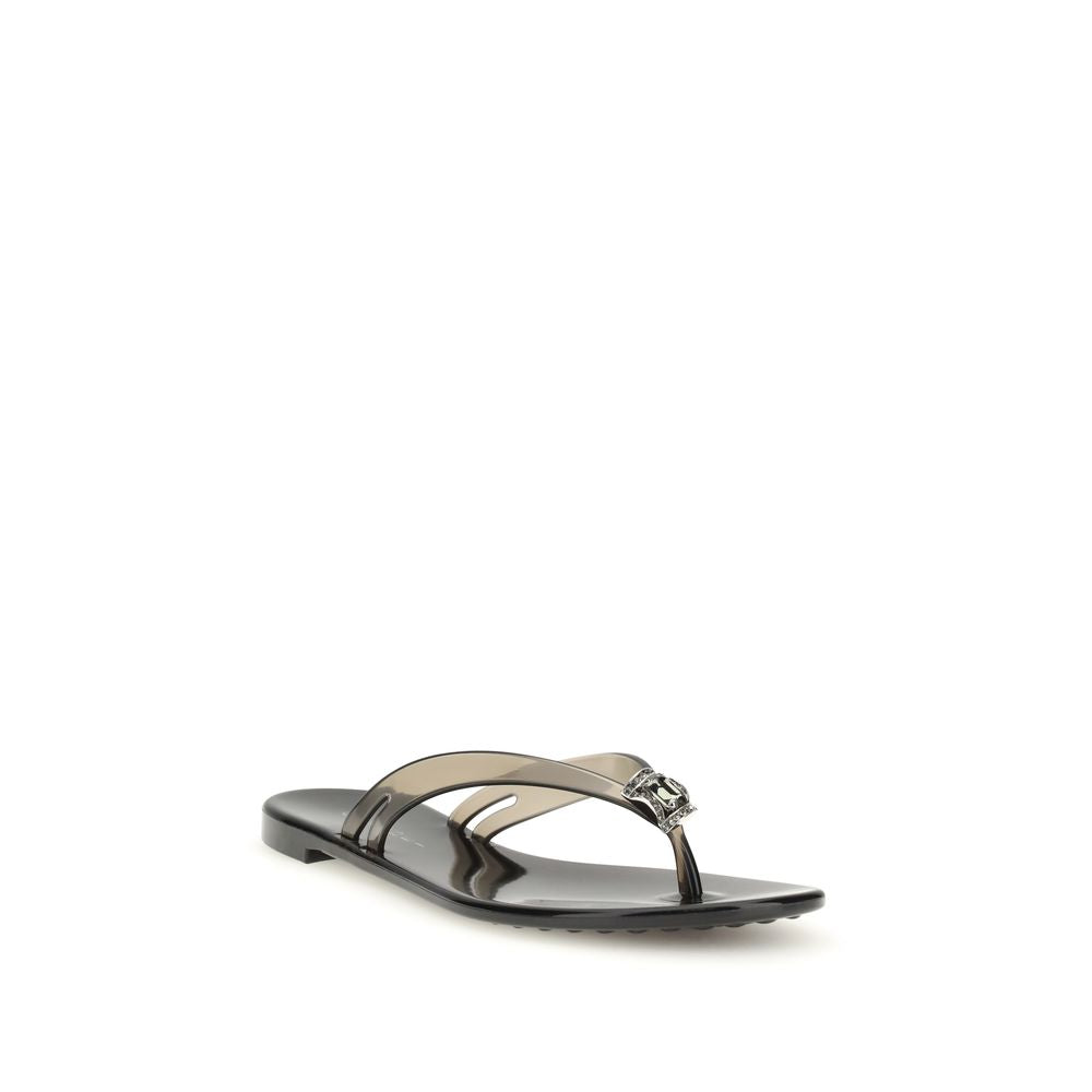 Casadei Schwarze Sandalen aus Polyurethan