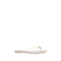Casadei Goldfarbene Sandalen aus Polyurethan