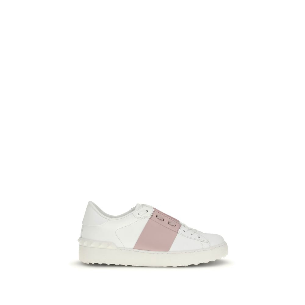 Valentino Garavani Weiße Bos Taurus Kalbsleder Athletic Sneaker