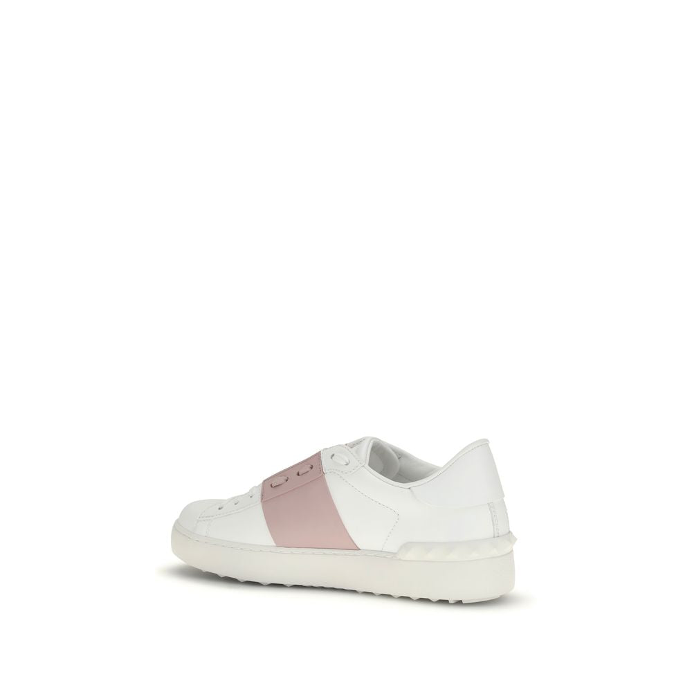 Valentino Garavani Weiße Bos Taurus Kalbsleder Athletic Sneaker