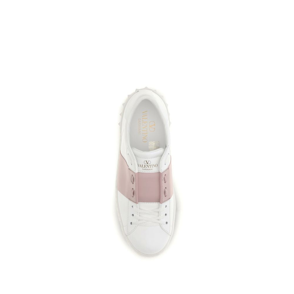 Valentino Garavani Weiße Bos Taurus Kalbsleder Athletic Sneaker