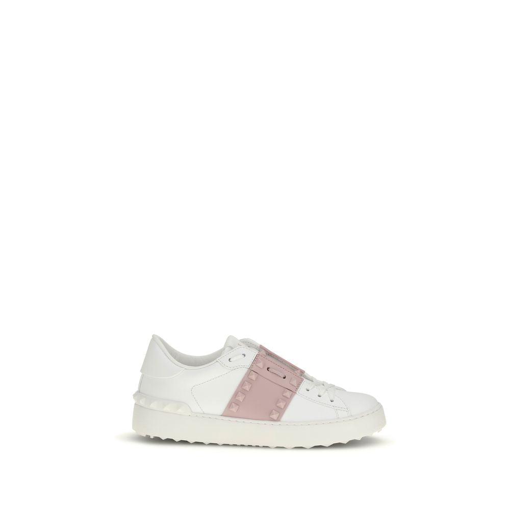 Valentino Garavani White Bos Taurus Calfskin Sneakers