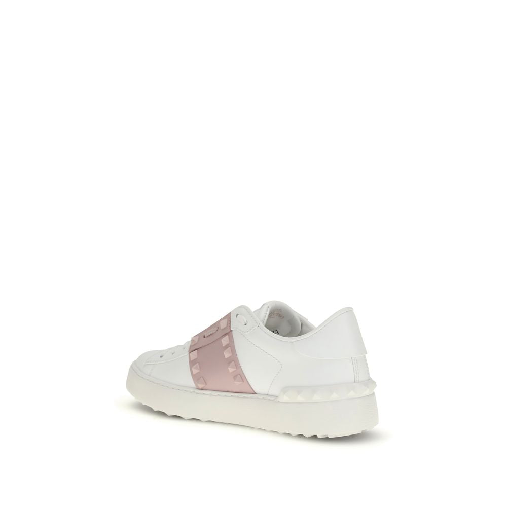 Valentino Garavani White Bos Taurus Calfskin Sneakers