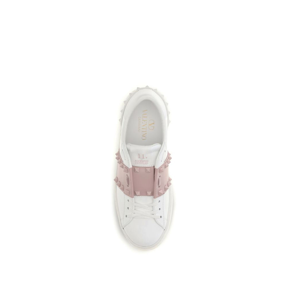 Valentino Garavani White Bos Taurus Calfskin Sneakers