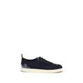 Santoni Sneakers aus blauem Kalbsleder Bos Taurus Low Top