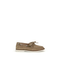 PINKO Beige Calf Leather Bos Taurus Slipper Loafers