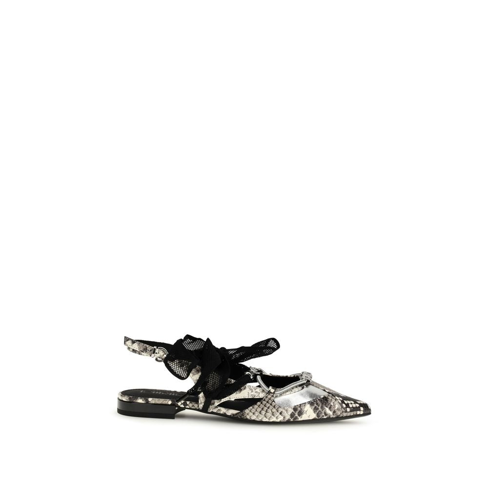 PINKO Mehrfarbige Kalbsleder Bos Taurus Ballerinas