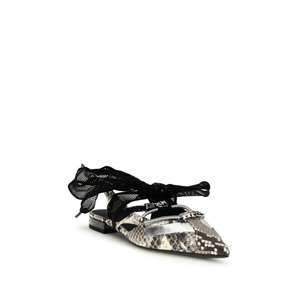 PINKO Mehrfarbige Kalbsleder Bos Taurus Ballerinas
