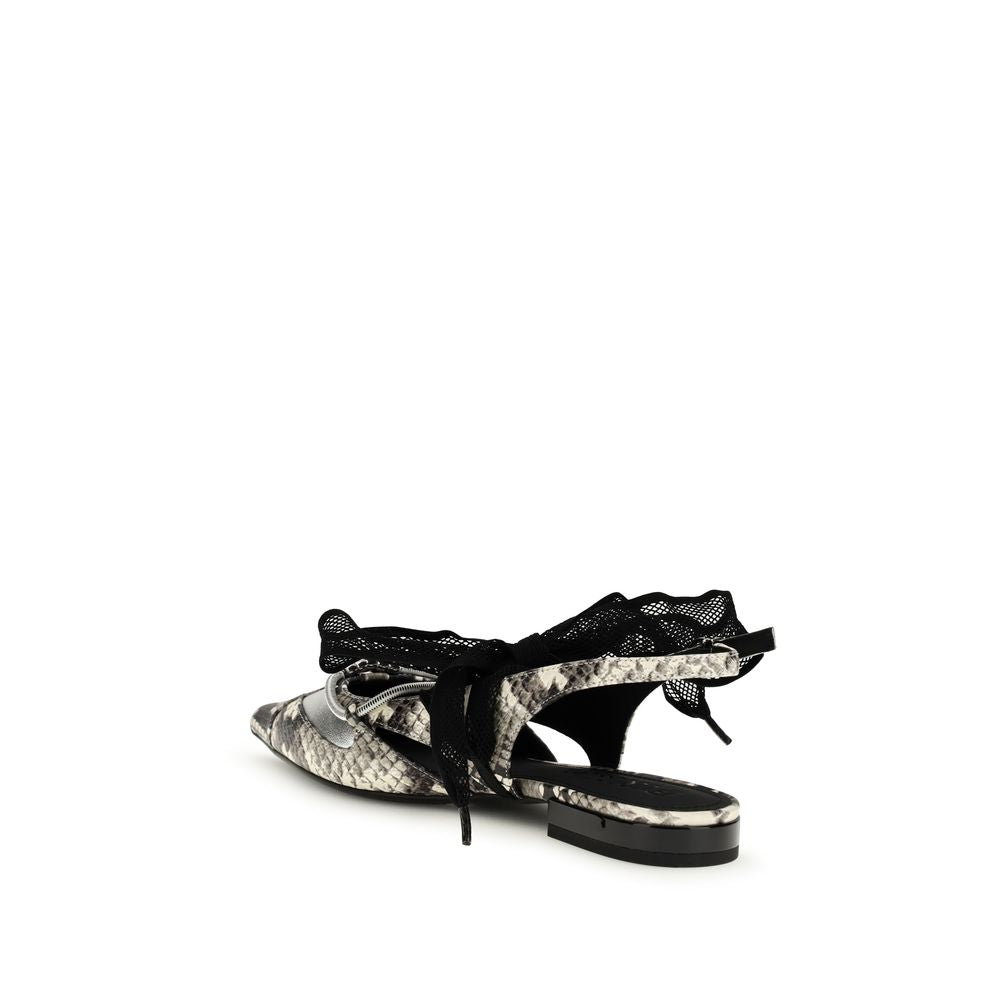 PINKO Mehrfarbige Kalbsleder Bos Taurus Ballerinas