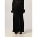Patrizia Pepe Schwarzer Polyester-Maxirock