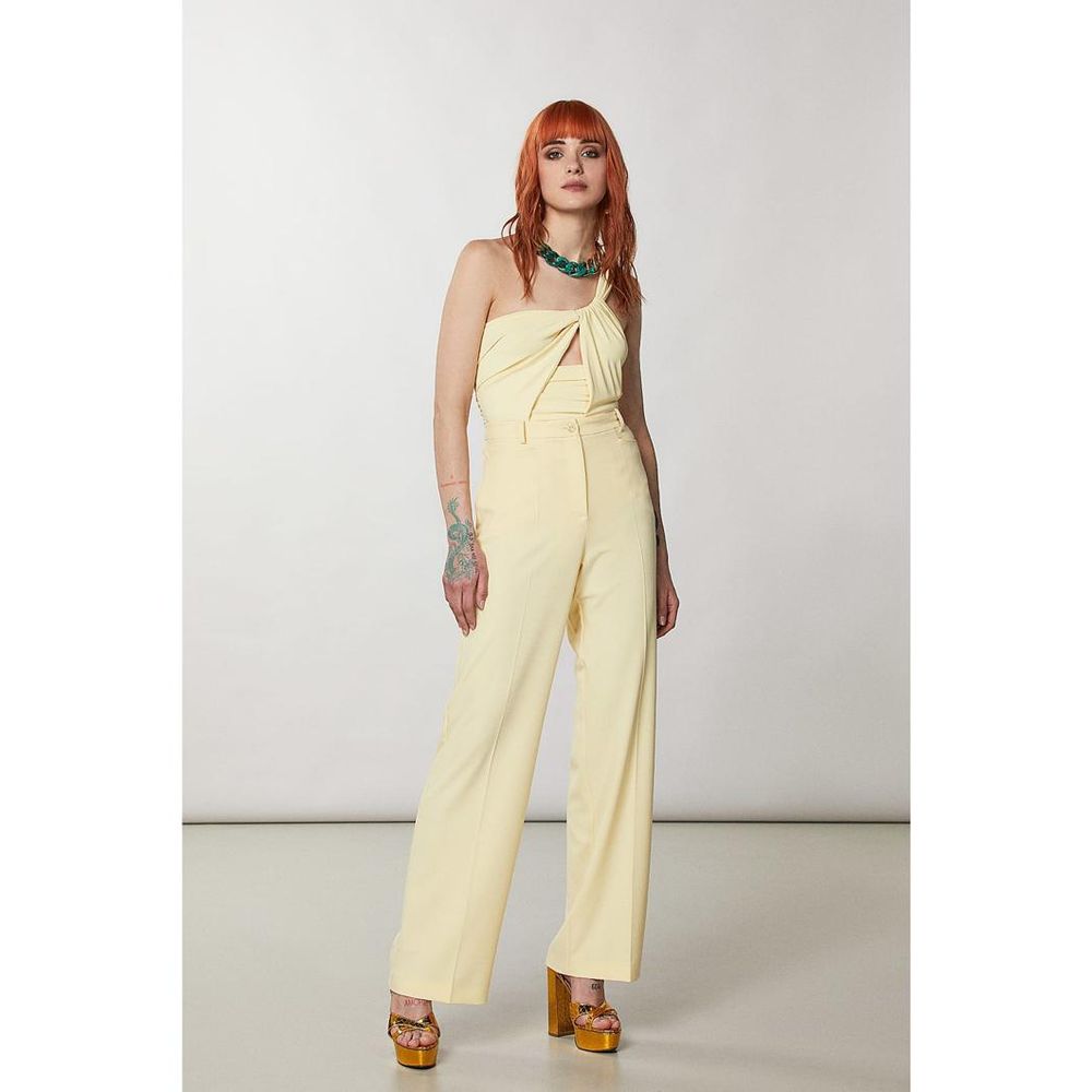 Patrizia Pepe Gelbe Tanktops aus Acetat