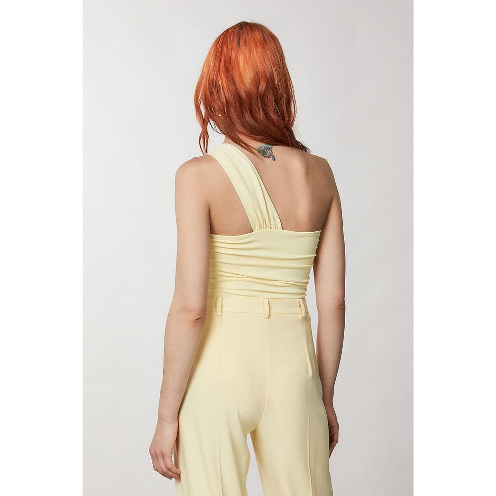 Patrizia Pepe Gelbe Tanktops aus Acetat