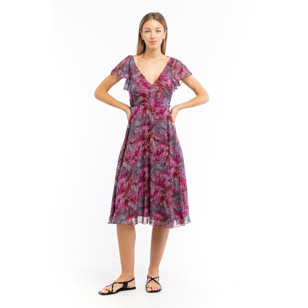 Patrizia Pepe Violettes Polyester-Freizeitkleid