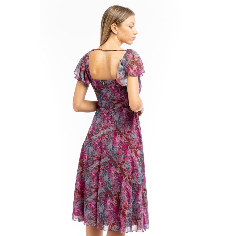 Patrizia Pepe Violettes Polyester-Freizeitkleid