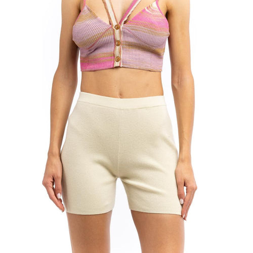 Patrizia Pepe Beige Nylon Shorts