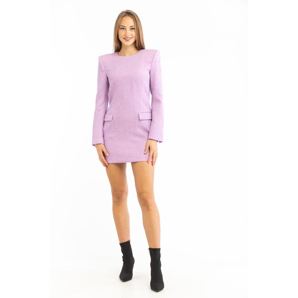 Patrizia Pepe Violettes Polyester-Freizeitkleid