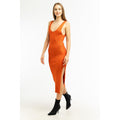 Patrizia Pepe Orange Viskose Freizeitkleid