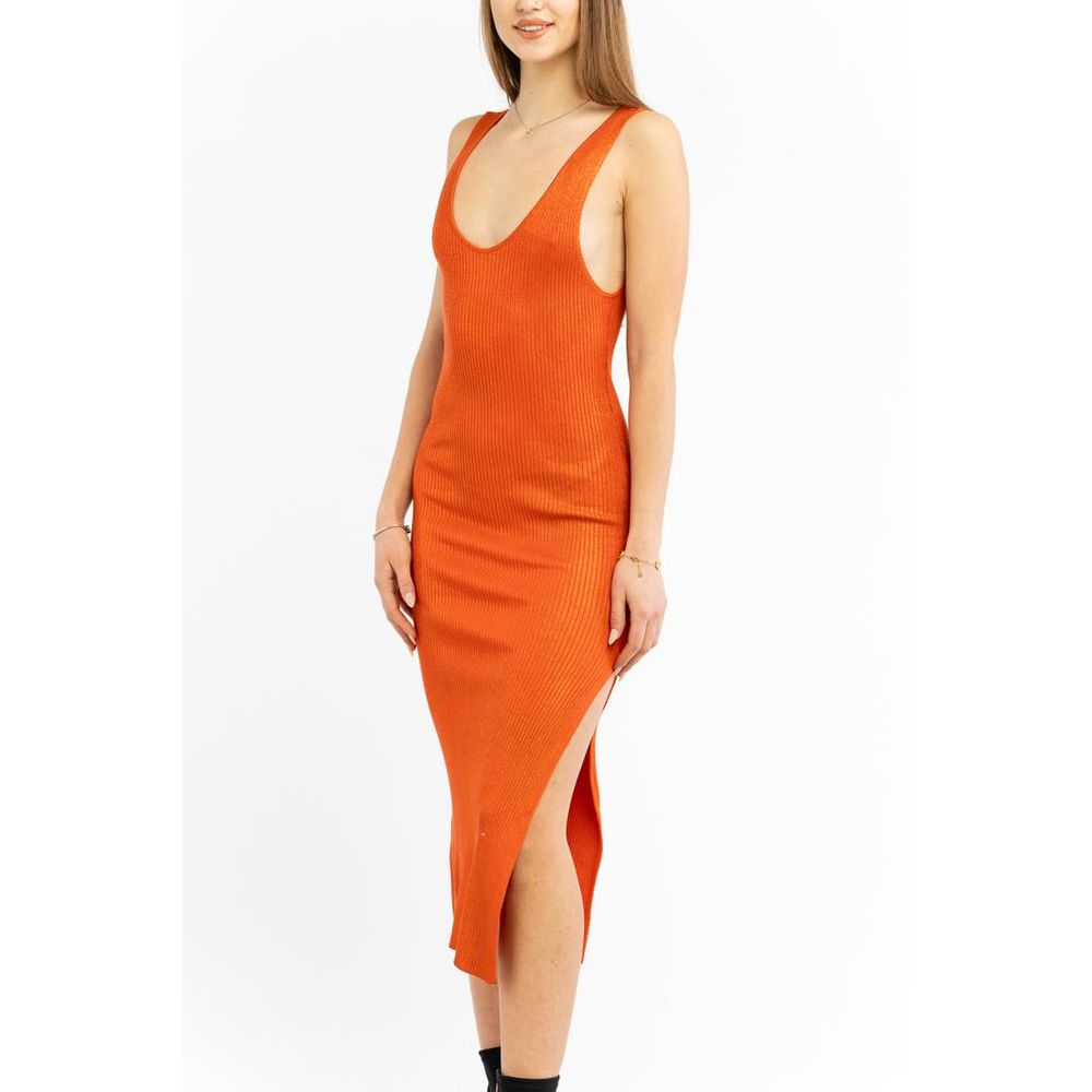 Patrizia Pepe Orange Viskose Freizeitkleid